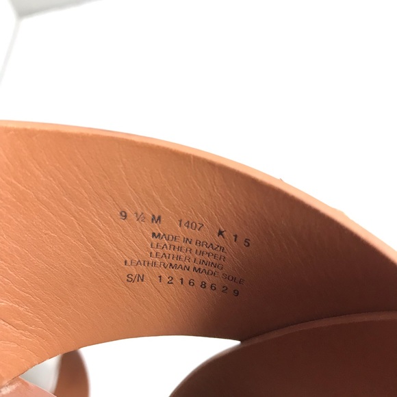 TORY BURCH Womens Mule Montrose Silver Metallic Cross Straps Sandals Size 9.5 M - Picture 7 of 8